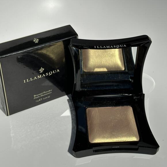 Illamasqua Beyond Powder Highlighter Compact Dynasty True Warm Gold 7g Rare - Picture 1 of 10